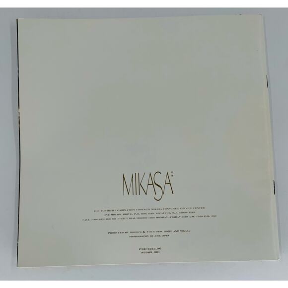 Vintage Mikasa Fine Dining Brochure Photos Illustrations Elegant Designs Flyer - Picture 3 of 6